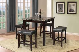5 piece faux marble top counter height