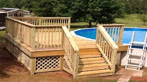 Many of the deck plans include features to make your deck unique including arbors, pergolas, built in benches and planter boxes. 39 Images Of Above Ground Pool Deck Plan Hausratversicherungkosten