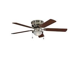 Harbor Breeze Armitage 52in Brushed Nickel Indoor Flush Mount Ceiling Fan With Light Kit Newegg Com