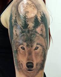 Realistic Wolf Head Tattoo Tribal Google Search Wolf Tattoos Head Tattoos Wolf Tattoo Sleeve