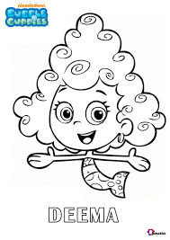 Deema Bubble Guppies Character Nickelodeon Coloring Sheet Collection Of Cartoon Coloring Pages For In 2020 Bubble Guppies Coloring Pages Coloring Books Bubble Guppies