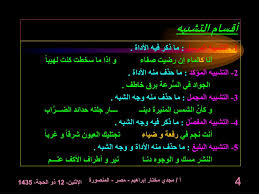 التشبيه التام :فهو التشبيه الذي استوفى أركان التشبيه الأربعة، مثل :الرجل كالأسد في شجاعته. Ppt Ø§Ù„ØªØ´Ø¨ÙŠÙ‡ Powerpoint Presentation Free Download Id 5218162