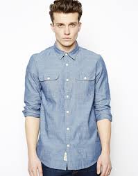 130 Jack Wills Albany Shirt In Chambray Chambray Shirt Men Long Sleeve Shirts Chambray Shirt