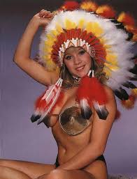 Samantha Fox in Native American Headress 1980s : rOldSchoolCool