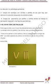 Juegos con palillos y fosforos. Juegos De Todo El Mundo Juegos Con Cerillas Y Palillos Pdf Descargar Libre