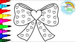 This is listing is for a matching bow tie, headband or hair bow for your costume. Coloring 4 Beautiful Hair Bows Drawing With Sparkles Coloring Pages L Brilliant Kids Art Youtube