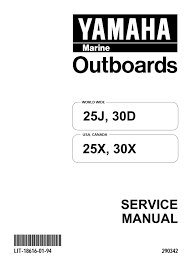 Various wiring diagrams for the old bikes. Download Yamaha Outboard 30hp 30 Hp Service Manual 1996 2005 Pdf Download By Heydownloads Issuu