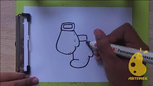 Outline the thumb and glove using two overlapping curves. How To Draw Boxing Gloves Step By Step Youtube