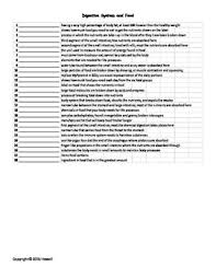 Digestive System Vocabulary Quiz Or Worksheet For Middle School Science Vocabulary Quiz Life Science Science Student