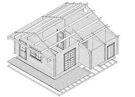 Ferienhaus Mit Schlafboden Dakota 42 M 70mm 7x7m Hansagarten24