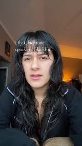 A whole lot of indigenous folks cried last night watching Lily Gladstone  accept her Golden Globe