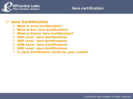 List Of Java Certifications Offered By Oracle Download Free Exam Practice Software Tools For All Certifications Java Certificate What Is Oracle