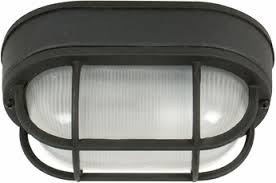 Craftmade Z396 05 Bulkhead Matte Black Outdoor Small Flush Mount Lighting Fixture Wall Lighting Fixture Cft Z396 05