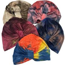 PRE-TIED TURBAN Head Wrap Burgundy Tie Dye Color Premium Headwrap Cap  Natural Hair and Locs African Hair Wrap the Urban Turbanista