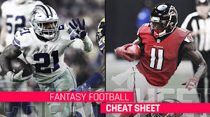 2019 fantasy football cheat sheet rankings sleepers team