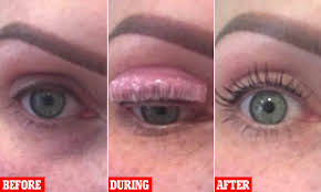 Nourishing oil is used to strengthen the lashes. Woman Shows Off The Results Of Her Amazing Diy Eyelash Lift But Not Everyone Is Impressed Daily Mail Online