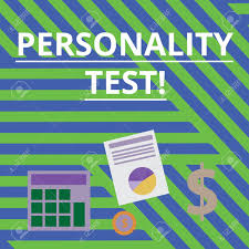 word writing text personality test business photo showcasing