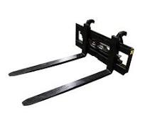 KELLFRI 2.5t 1.2m Pallet Forks cw SMS/TRIMA brackets & Hydr Adj - £1050 +VAT