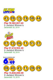 Lotto Result Today December 20 2019 Pcso Lotto Result Lotto Result Today Lotto Results Lotto