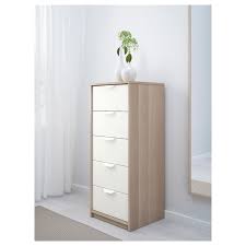 Askvoll 5 Drawer Chest White Stained Oak Effect White 17 3 4x42 7 8 Ikea Askvoll Chest Of Drawers Ikea