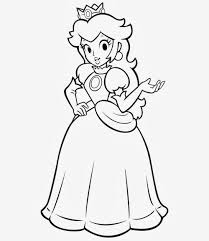 Princess peach coloring pages princess peach the beautiful character of the mario series of nintendo video games is sketched in this set of coloring pages ready to be given color by the kids. Printable Princess Peach Coloring Page Novocom Top