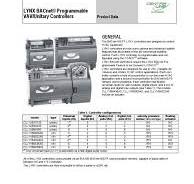 Lynx Bacnet® Programmable Vav/Unitary Controllers: General ...