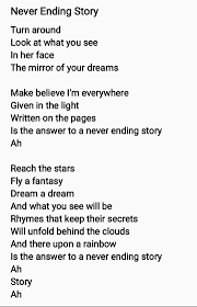Turn Around Look At What You See Stranger Things Lyrics Never Ending Story Lyrics Story Lyrics Ending Story Lyrics