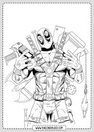 Dibujos De Fortnite Para Colorear De Deadpool