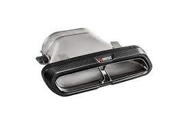 They wouldnt leave it raw like that. Akrapovic Set Carbon Matte Endrohre