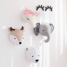 Mini Animal Wall Heads Faux Taxidermy Animal Heads Nursery Animal Heads Animal Wall Decor Animal Nursery