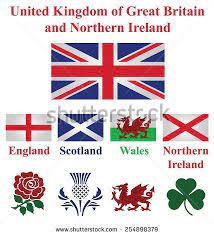 For the united kingdom of great britain (england, scotland, wales) and northern ireland; United Kingdom Collection Of Flags And National Emblems Of England Scotland Wales Northern Ireland Isolated On England Tattoo Emblem Of England England Flag