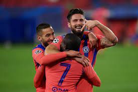Oliver giroud scored all four of chelsea's goals as the premier league side recorded a hugely. Olivier Giroud Hailed As Outstanding Professional As Chelsea Striker Overtakes Zinedine Zidane S Champions League Goal Record By Scoring Four Against Sevilla