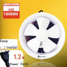 Kitchen exhaust fans aren't just for when you accidentally burn the liver and onions. 6 Inch Kitchen Bathroom Glass Window Mount Wall Ventilation Exhaust Fan 180mm Shopee Malaysia