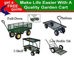 This a a knockoff of the metal carts that are sold at all major home stores for around $100.00+ bucks. Garden Carts Utility Platform Trucks Deluxe Lawn Garden Wagons