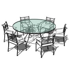Finely crafted wrought iron dining room tables complement all dining environments and. Wrought Iron Dining Set 02 3d Model Formfonts 3d Models Textures