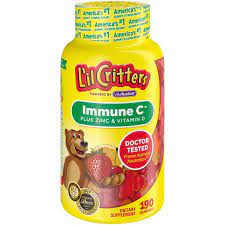 Magnesium, zinc, b6, c learn more and see links to studies made in the usa and canada. L Il Critters Kids Immune C Gummy Supplement With Vitamin C Zinc And Vitamin D3 For