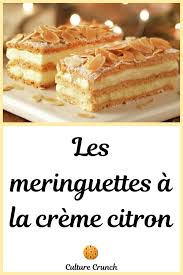 Meringuettes Amandes Noisettes A La Creme Citron La Recette Facile Recette Recette Facile Gateaux Et Desserts