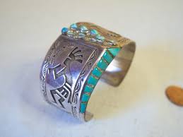 Sterling Silver Turquoise Bracelet Cuff Length 5.38, Native American First  Nations Southwest Indian Jewelry