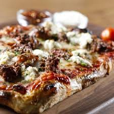 I usually discard the edges on pizza but this crust is like an artisan bread and really yummy, crusty, chewy (and filling). P Za Kitchen Food Delivery Services Shenandoah Tx Restaurant Reviews Phone Number