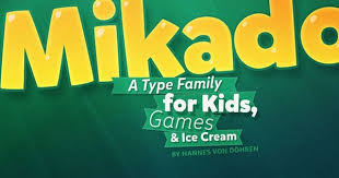 Mikado Font A Friendly Type Family For Kids By Hvd Fonts Lettering Fonts Typography Letters