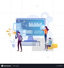 Premium Concept Of Marketing Analysis Illustration Download In Png Vector Format Marketing Concept Marketing Analysis Business Illustration