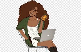 Just thought i'd do something a little bit different and maybe add some levity here. Cartoon Female Drawing Black Woman Reading People Png Pngegg