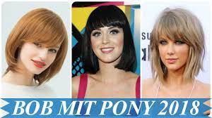 Frisur halblang kurze frisur für ältere frau 2019 2019. Neue Bob Frisuren Mit Pony 2018 Youtube