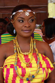 Ghanaian actress Beverly Afaglo and Praye honeho's traditional marriage  [photos]