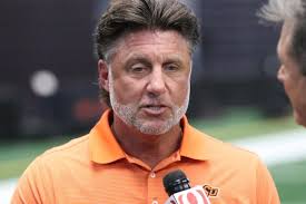 Mike Gundy looks like Homer with Snake's hair : r/DanLeBatardShow