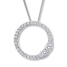 Symbolic Of Your Love This Ever Us Circle Necklace Features Two Brilliant Round Diamonds That Stand Evil Eye Necklace Gold Evil Eye Jewelry Good Luck Necklace