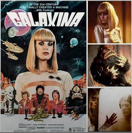 Released today back in 1980.. Galaxina is a 1980 American science  fantasy-comedy film written and directed by William Sachs. Shot on a low  budget, the film stars 1980 Playboy Playmate of the