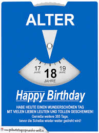 Geburtstagskarte Als Parkscheibe Zum 18 Geburtstag