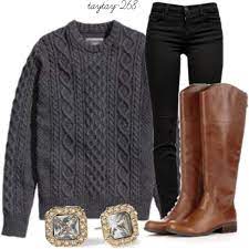 Grey Skies Casual Winter Outfits Fashionista Trend Fashion