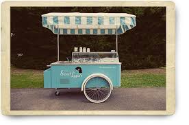 Italian Gelato Retro Eisstand Eisdiele Eiswagen